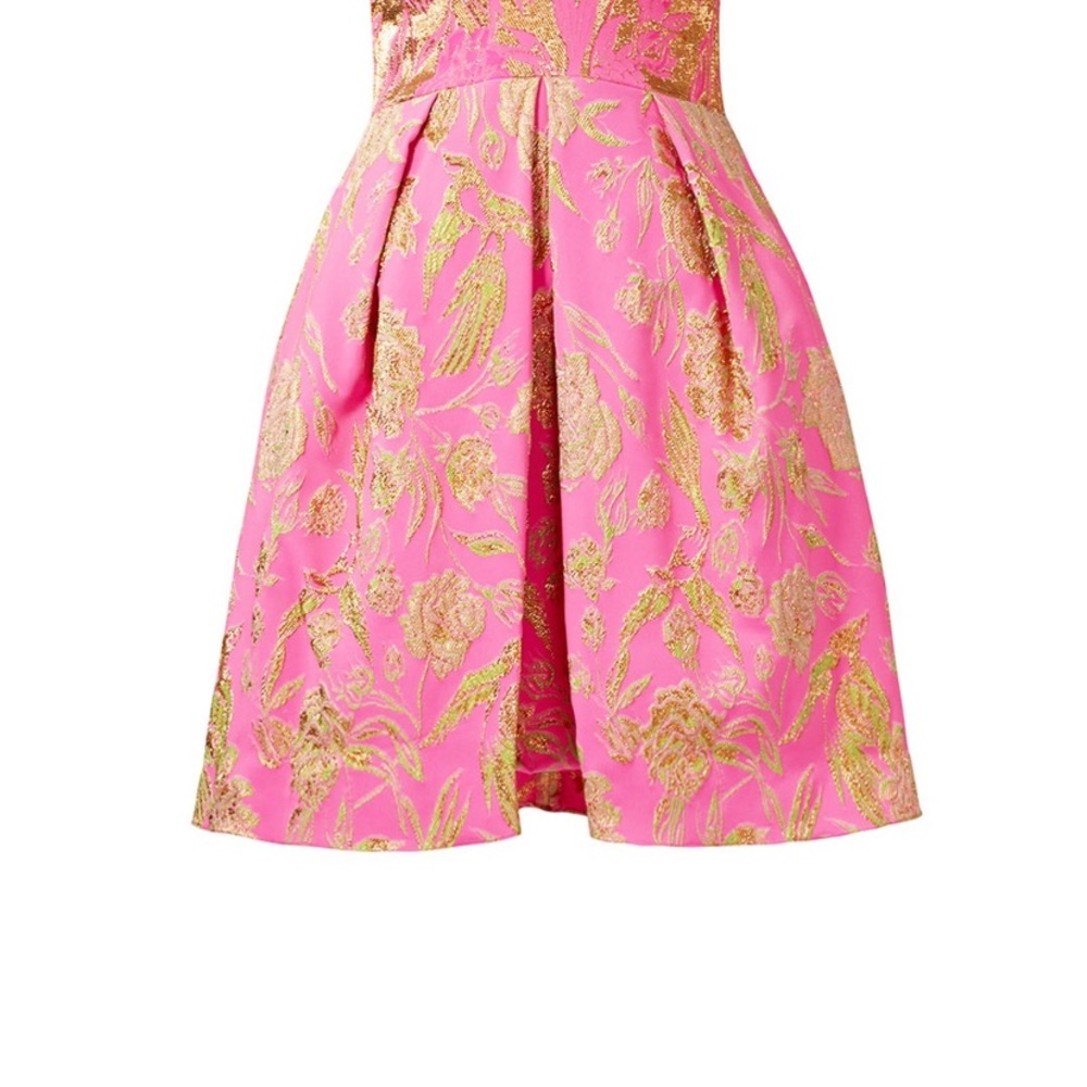 Marchesa Pink and Gold Dress - Picture 6 of 12